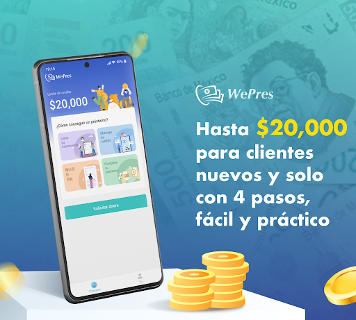 Android application Wepres mex prestamos app screenshort