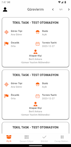 Android application Akıllı Mağaza Asistanı screenshort