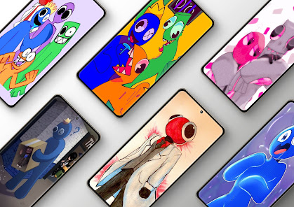 Captura de Pantalla 7 Blue Rainbow Friends Wallpaper android