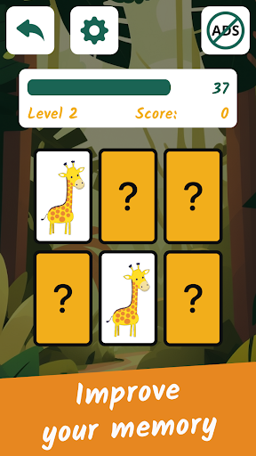 Kids Memory Game: Animals Screen 2