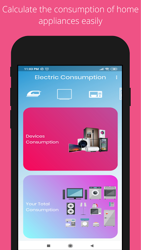 Android application Electric Consumption screenshort