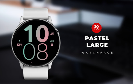 Android application Pastel Large Watch Face screenshort