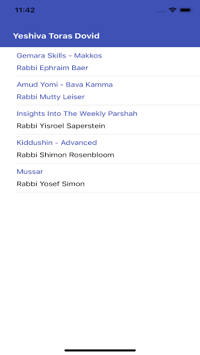 Android application Toras Dovid screenshort