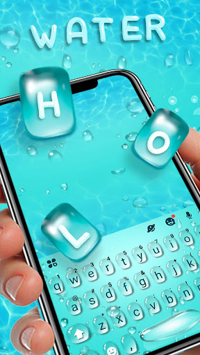 Water Drops Keyboard Theme Screen 2