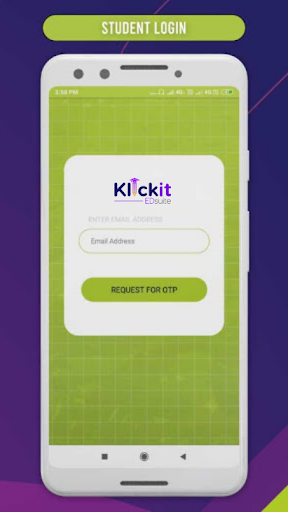 Android application Klickit Student App screenshort