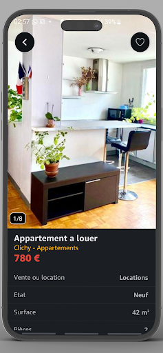 Android application Annonces en France screenshort