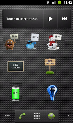 Android application Battery HD Level Widget PRO screenshort