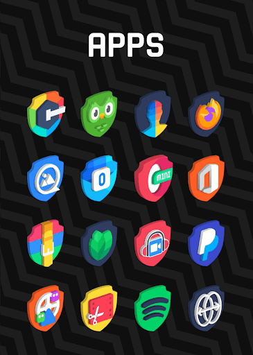 Screenshot of 3D Shield - Icon Pack