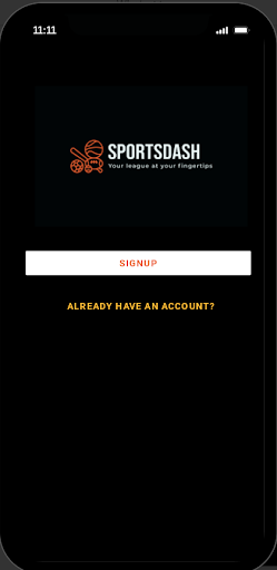 Android application SportsDash screenshort