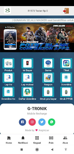 Android application G-TRONIK screenshort
