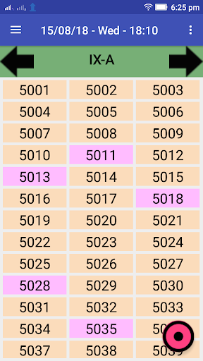 Attendance Screen 2