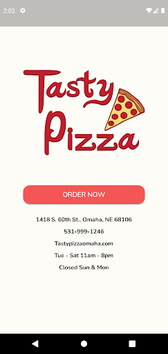 Android application Tasty Pizza - Omaha, NE screenshort