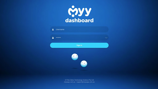 Android application myy dash for venues screenshort