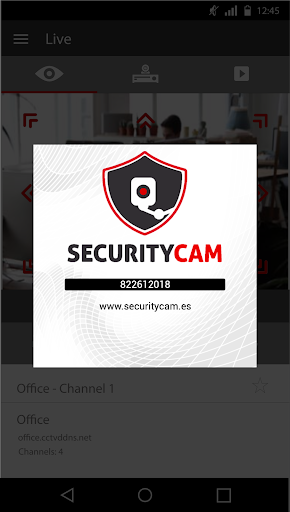 Android application Security Cam EasyView screenshort