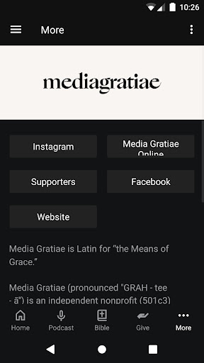Media Gratiae Screen 3