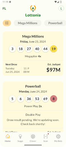 Android application Lottonia - Lottery App screenshort