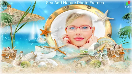 海と自然の写真フレーム