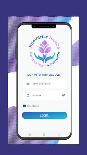 Android application Heavenly Hands screenshort