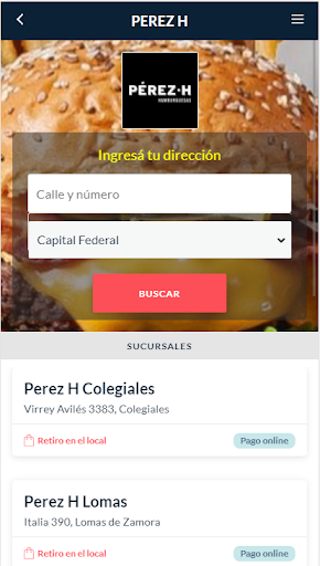 Android application Perez H screenshort