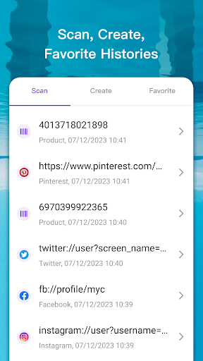 Screenshot of QR Code & Barcode Scanner