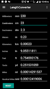 Captura 8 Length Converter: convert mm,c android