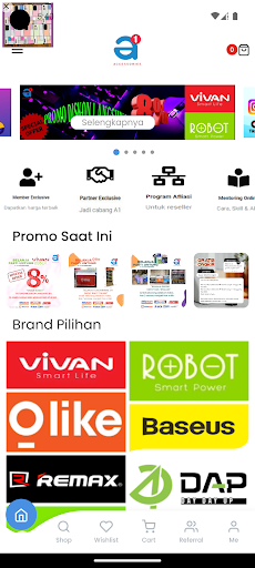 Android application A1 Accessories screenshort