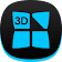 Next Launcher Theme Dafna B 3D icon