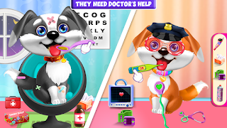 Puppy Pet Vet Day Caring Game - Screenshot 1