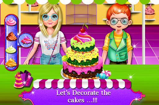 Android application Supermarket Kids Cake Games screenshort