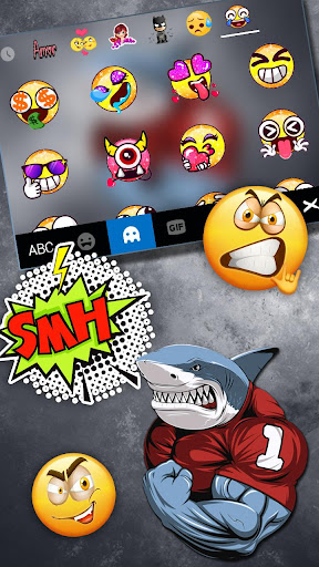 Macho Shark Keyboard Theme Screen 3