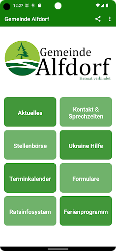Android application Gemeinde Alfdorf screenshort