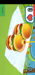 Take A Burger From Monster Game