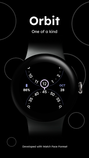 Android application Orbit - Minimal Watch Face screenshort