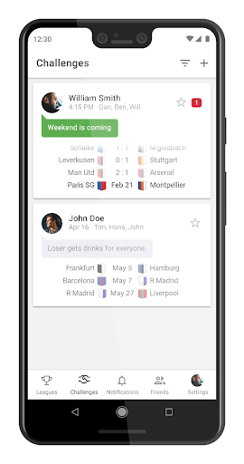 Android application Kickoff screenshort