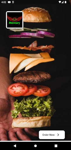 Android application Mercury-Fast Food screenshort