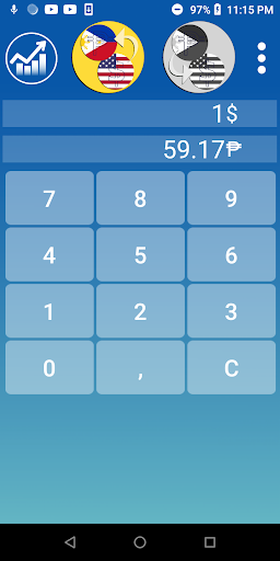 Android application Dollar Philippine Peso Convert screenshort