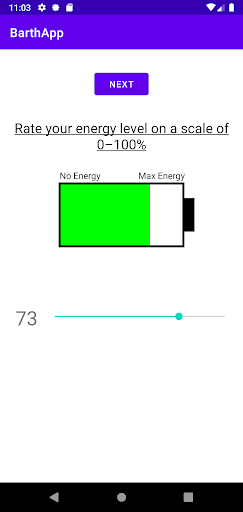 BarthApp Screen 2