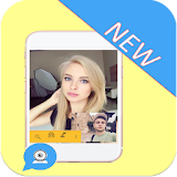Girl live video chat icon