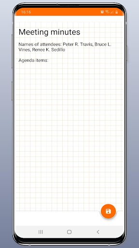 Android application Next note - notepad screenshort