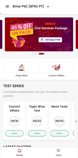 Edupex Exam Preparation App Screen 2