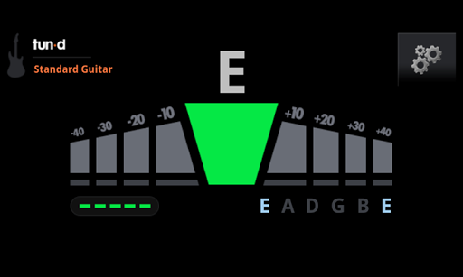 Android application Tun-d Guitar Tuner screenshort