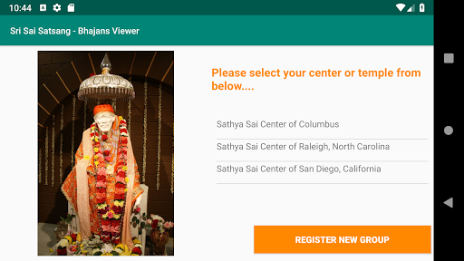 Android application Sri Sai Satsang - Bhajans View screenshort