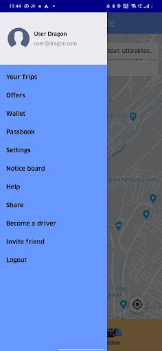Android application Thinkin Cab Demo screenshort