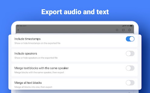 Notta Transcribe Audio to Text Screenshot