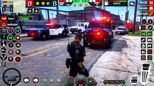 เกมไล่ล่ารถตำรวจเมือง 3 มิติ