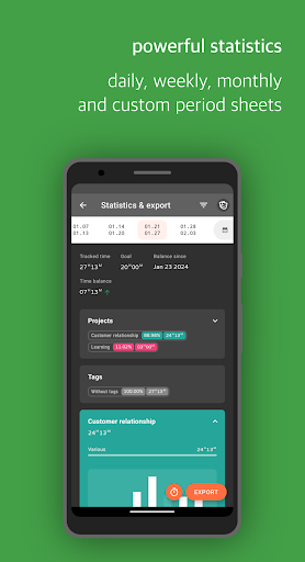 Swipetimes › Time tracker Screen 3