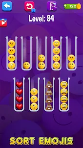 Emoji Sort Puzzle Game