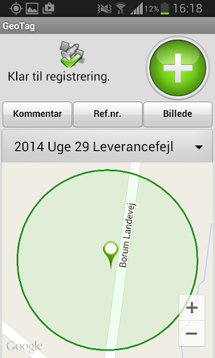 Android application Geotag screenshort