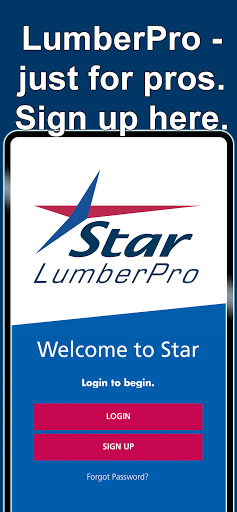 Android application Star LumberPro screenshort