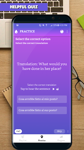Screenshot of Italian Sentence Master 2